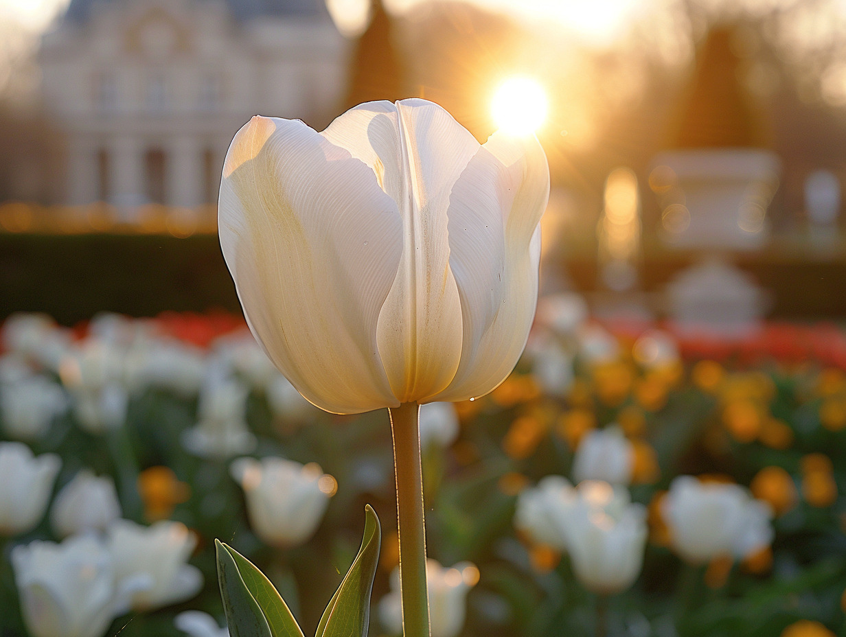 tulipe blanche